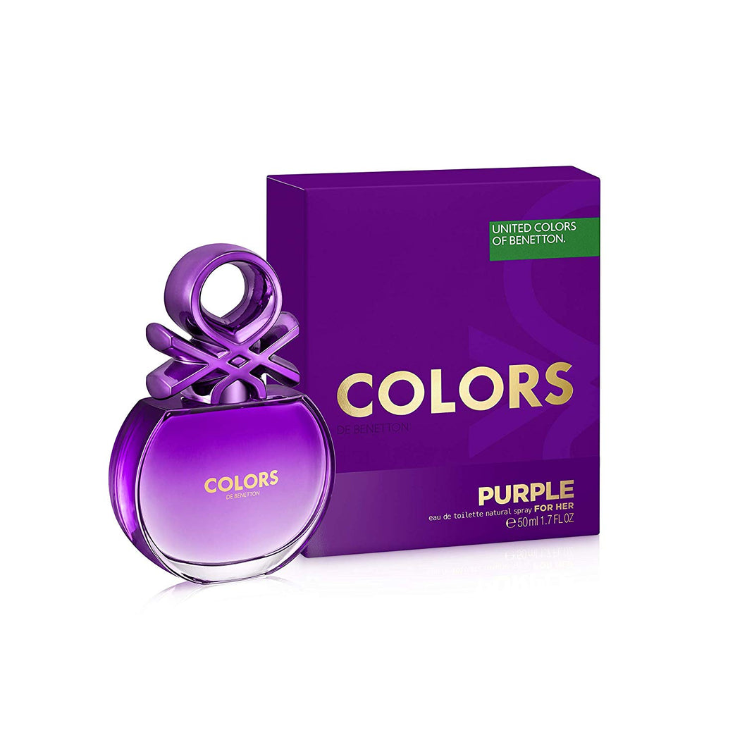 Benetton Colors Purple Her Eau de Toilette Spray 50ml For Women