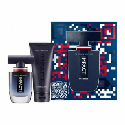 This is Tommy Hilfiger Impact Intense Eau De Parfum Spray and Hair & Body Wash Gift Set For Him