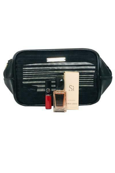 Giorgio Armani SI EDP 7ml Lip Maestro Intense Velvet Color 400 Bag Gift Set